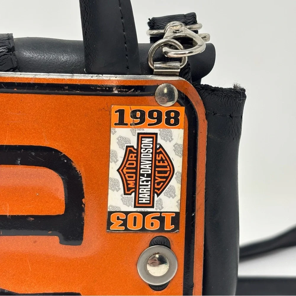 Harley-Davidson Little Earth License Plate Bag Purse Handbag Crossbody - Picture 3 of 16